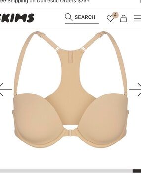 SKIMS Fits Everybody Racerback Demi Bra in size 34D. NWT
